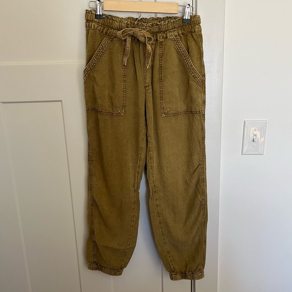 Anthropologie Rhys Utility Linen Blend Joggers - Picture 4 of 10